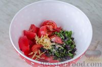 Салат из помидоров с имбирем и базиликом